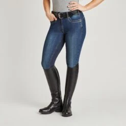 Ariat Halo B Denim Full Seat Breech -Riding Outfit 34075 marine 1a