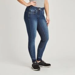 Ariat Halo B Denim Full Seat Breech -Riding Outfit 34075 marine 3a