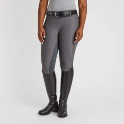 Piper Fusion Suede Patch By SmartPak - Full Seat -Riding Outfit 34397 charcoal 1