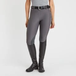 Piper Fusion Suede Patch By SmartPak - Knee Patch -Riding Outfit 34399 charcoal 1