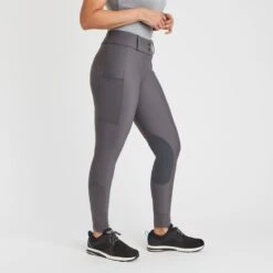 Piper Fusion Suede Patch By SmartPak - Knee Patch -Riding Outfit 34399 charcoal 3