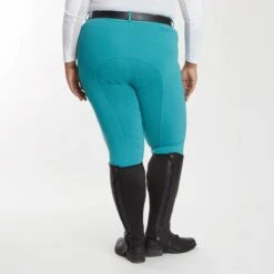 Piper Knit High-Rise Breeches By SmartPak - Full Seat -Riding Outfit 34549 darkeucalyptus 0989