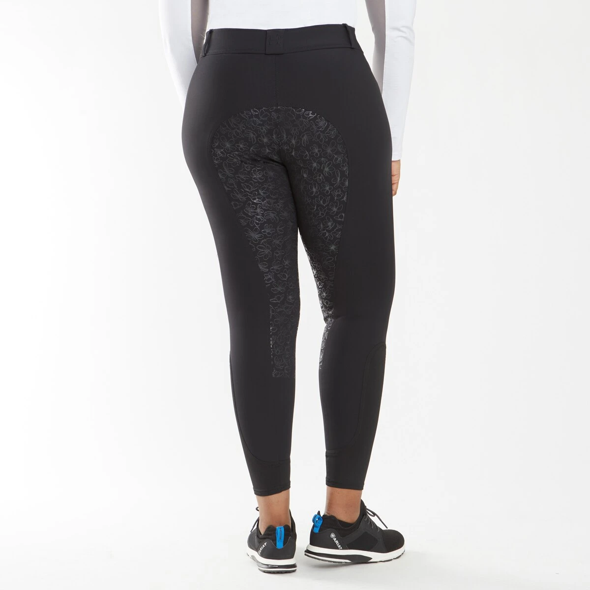 Hadley Mid-Rise Floral Silicone Grip Breeches By SmartPak - Full Seat 4 Hadley Mid-Rise Floral Silicone Grip Breeches By SmartPak - Full Seat - Image 4