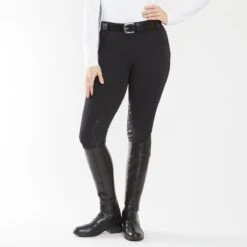 Hadley Mid-Rise Floral Silicone Grip Breeches By SmartPak - Knee Patch
