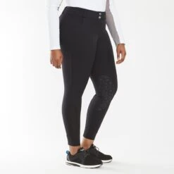 Hadley Mid-Rise Floral Silicone Grip Breeches By SmartPak - Knee Patch 8 Hadley Mid-Rise Floral Silicone Grip Breeches By SmartPak - Knee Patch -Riding Outfit 34958 black 19341