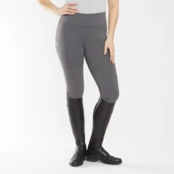 Piper Extended Silicone Grip Tights -Riding Outfit 34987 charcoal 1