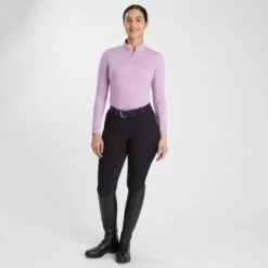 Hadley Mid-Rise Floral Silicone Grip Breeches By SmartPak - Full Seat 10 Hadley Mid-Rise Floral Silicone Grip Breeches By SmartPak - Full Seat -Riding Outfit 35113 darkplumfloral 34957 black 21597