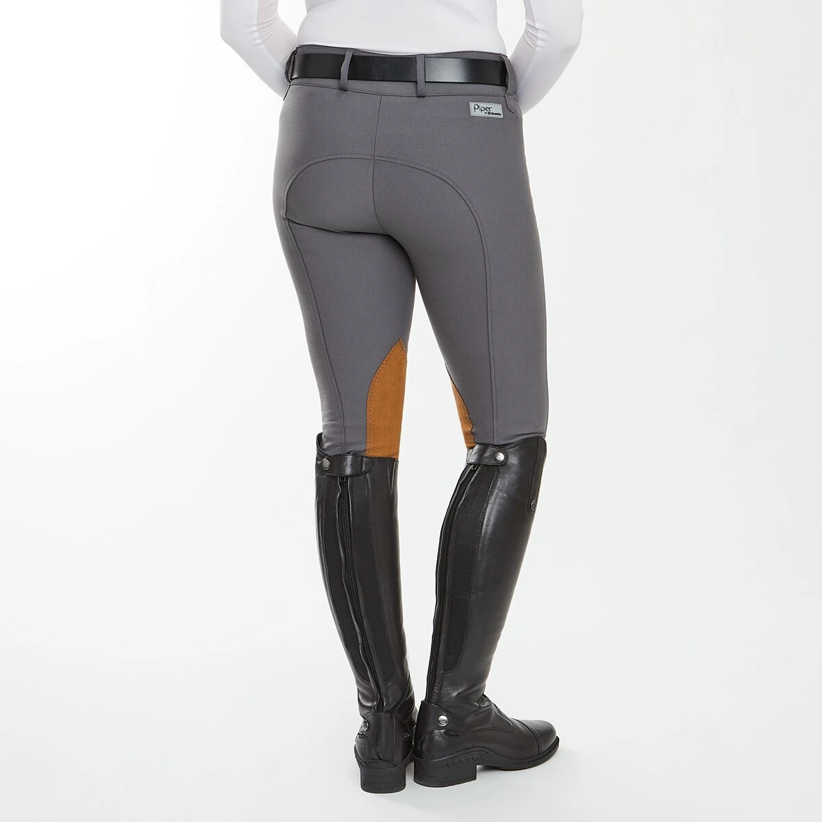 Piper Tan Patch II Low-Rise Side Zip Breeches By SmartPak 6 Piper Tan Patch II Low-Rise Side Zip Breeches By SmartPak - Image 6