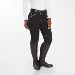 Piper Evolution Curvy Fit Breeches By SmartPak - Knee Patch 20 Piper Evolution Curvy Fit Breeches By SmartPak - Knee Patch -Riding Outfit 35579 blackwhite 3978