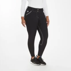 Piper Evolution Curvy Fit Breeches By SmartPak - Knee Patch 22 Piper Evolution Curvy Fit Breeches By SmartPak - Knee Patch -Riding Outfit 35579 blackwhite 4860